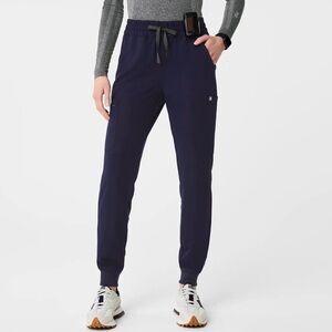 Figs Navy Uman Relaxed Jogger Scrub Bottoms Size Small Petite S/P